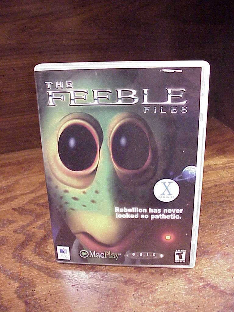 The Feeble Files Mac OS X Game, on 2 Discs, used - $7.95