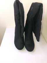 ShoeDazzle Khyien heeled boots Black Size 7.5 - $17.29