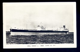 TA0887 - Shell Oil Tanker - Vibex - built 1955 - plainback postcard - £2.57 GBP