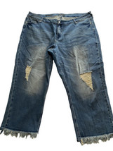 Poetic Justice Verla True Boyfriend Stone Washed Distressed Ankle Jeans ... - $37.99