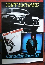CLIFF RICHARDS POSTER CANADIAN TOUR 1981 CAPITOL RECORDS 88*60 cm VG+ - £31.11 GBP