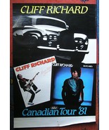 CLIFF RICHARDS POSTER CANADIAN TOUR 1981 CAPITOL RECORDS 88*60 cm VG+ - £30.45 GBP