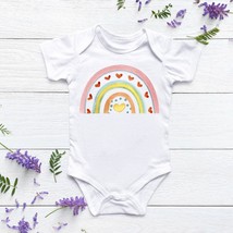 boho rainbow onesie®, baby shower gift, rainbow onesie®, boho, rainbow baby ones - $18.90