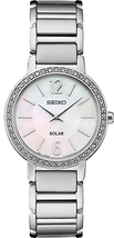 Seiko Ladies Solar Mother-of-Pearl Dial Watch Essentials SUP467 - £232.59 GBP