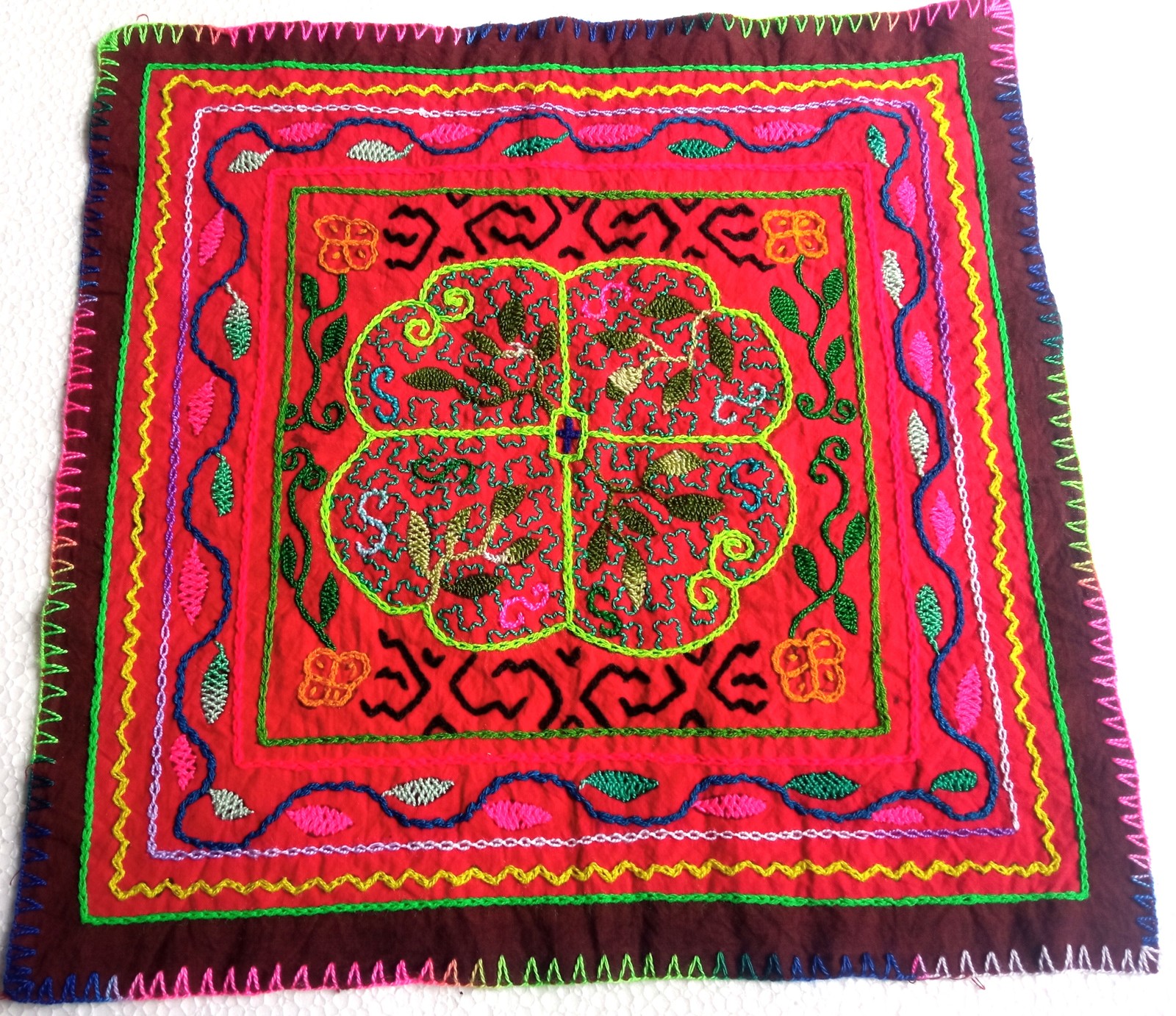 Shipibo Unique embroidery cloth 362 - $25.00