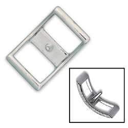 Tandy Leather Conway Buckle 5/8&quot; (16 mm) Nickel Plate 1534-00 - $0.77