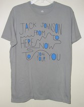 Jack Johnson Concert Tour Shirt Vintage 2014 From Here To Now To You Siz... - $64.99