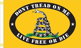 Gadsden Live Free Or Die Flag - 3x5 Ft - $17.99