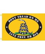 Gadsden Live Free Or Die Flag - 3x5 Ft - $17.99