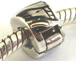 Authentic Chamilia Silver &amp;14K Gold Lines Freedom Lock Clip Bead Charm M... - $42.74