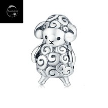 Genuine 925 Sterling Silver I Love My Lamb Animal Charm For European Bracelet - £16.89 GBP