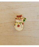Vintage Mini Christmas Snowman Pin - $19.99