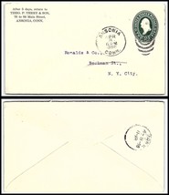 1896 Connecticut Cover - Theo. P. Terry &amp; Son, Ansonia To Nyc O10 - £2.36 GBP