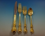 Hampton Court Gold by Reed &amp; Barton Sterling Silver Flatware Set Service... - $4,153.05