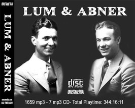 LUM &amp; ABNER - Old Time Radio - 7 CD SET - 1683 mp3 - $26.17