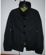 Soia & Kyo Black Short Jacket Trench Coat Sz Medium EUC - £46.89 GBP