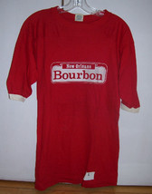 Vintage Bourbon Street New Orleans Red T-Shirt Jersey Nightshirt Sz L EUC - £12.63 GBP