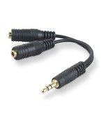 BRAND NEW! BELKIN CABLES F8V234 6IN Y SPLITTER MINI STEREO F8V234 (black) - £6.97 GBP