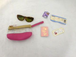 American Girl Doll Travel in Style Accessories  Ticket Bag + Sunglasses - £10.09 GBP