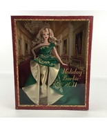 Barbie 2011 Holiday Barbie Fashion Doll Green Gold Gown Collectible Toy ... - $82.52 CAD