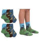 Jefferies Socks Boys Dinosaur Pattern Cotton Crew Ankle Toddler Socks 6 ... - £12.57 GBP