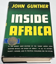 Inside Africa by John Gunther (1901-1970) 1955 A Harper Blue Ribbon Book HCDJ - £11.79 GBP