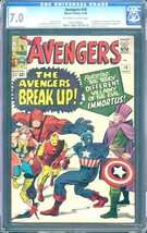 Avengers #10 (1964) CGC 7.0 - O/w to white; 1st Immortus app.; Stan Lee &amp; Kirby - £457.60 GBP