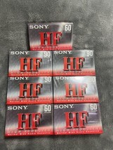 Sony HF 90 Minute Blank Cassette Tapes Sealed Tape Lot Of 7 New - $23.00