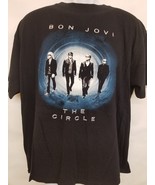 BON JOVI - ORIGINAL 2010 THE CIRCLE TOUR FOR CONCERT TOUR XL T-SHIRT - $562.37 MXN