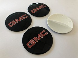 4un - car wheel center cap stickers - GMC Black&amp;Red (40mm/1.57in - 65mm/... - $656.98 MXN