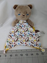 Baby Starters Football Bear Lovey Security Blanket Teether Stuffed Animal Toy - $19.95