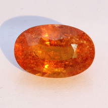 Fanta Orange Spessartine Garnet Faceted Oval Spessartite Gemstone 5.05 carat - £150.41 GBP