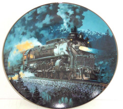Train Plate Knowles Collector Overland Limited Romantic Age Steam Engine... - £39.92 GBP