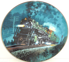 Train Plate Knowles Collector Crescent Romantic Age Steam Engines Retired 1993 - £39.92 GBP