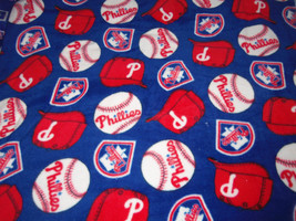 Philadelphia Phillies Fleece Throw Blanket  56&quot; x 68&quot;  MLB Baseball Adult - £117.50 GBP