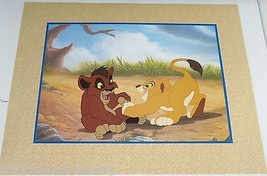 Disney Store Simba Pride Lithograph Gold Seal Lion King Picture - £31.25 GBP