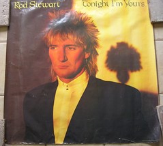 Rod Stewart Tonight I&#39;m Yours Rare Vintage 1981 X Large Poster - £79.55 GBP