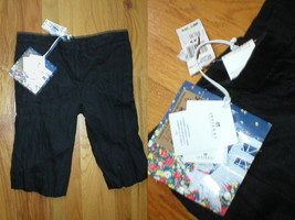 NWT $230 GF FERRE Trouser Shorts Black 42 32 X 13 New  - £117.98 GBP