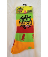 Sour Patch Kids Candy Men&#39;s Novelty Crew Socks Green Red 1 Pair Shoe Siz... - $15.95 CAD