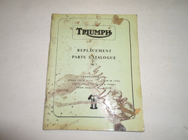 1966 Triumph Replacement Parts Catalog Catalogue No.7 3TA 5TA T90 T100C ... - $89.99