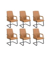 LeisureMod Evander Series Mid-Century Modern Faux Leather Office Chair w... - $1,912.19 CAD