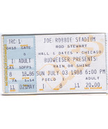 ROD STEWART 1988 TICKET STUB MIAMI JOE ROBBIE STADIUM HALL &amp; OATES + CHI... - $20.00 CAD