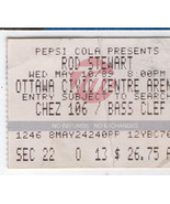 ROD STEWART 1989 VINTAGE TICKET STUB OTTAWA CIVIC CENTRE OUT OF ORDER CP... - $13.24 CAD