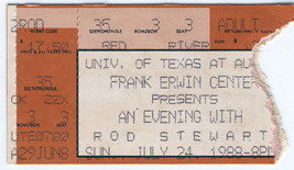 ROD STEWART 1988 TICKET STUB FRANK ERWIN CENTRE AUSTIN UNIVERSITY OF TEX... - $14.75