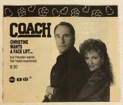 Coach Tv Guide Vintage Print Ad Craig T Nelson Shelley Faberes Tpa13 - £4.86 GBP