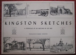 Leo Mes 6 Historic Kingston Ontario Art Prints Sketches 1967 8*17 Inch Canada  - £196.19 GBP