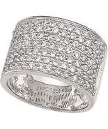 Sterling Silver Channel Set CZ Ring - £153.81 GBP