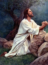 CRAFTS Jesus In Prayer Cross Stitch Pattern***L@@K*** - $2.95