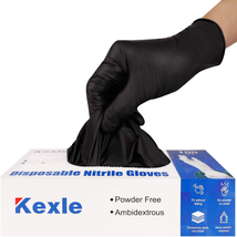 Nitrile Disposable Gloves Pack of 100, Latex Free Safety Working Gloves  - $24.87