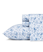 4PC Laura Ashley Queen Loreli Blue Queen Sheet Set - £94.36 GBP